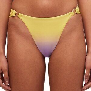 Simkhai Francesca Ombre Swim Bikini Bottom Size S Jam Sunset Yellow Purple
